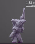 The Beast - Curious Critters of Whimsy Isle - 3d Printed Miniature Sculpted by Velrock Art Miniatures