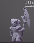 The Beast - Curious Critters of Whimsy Isle - 3d Printed Miniature Sculpted by Velrock Art Miniatures
