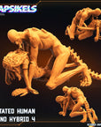 Mutated Human Xeno Hybrid - 3d Printed Miniature Sculpted by Papsikels Miniatures