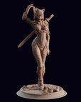 Cyberpunk Idol Vigilante Keiko P0MP0M Pomeroy - 3d Printed Miniature by Cyberstash