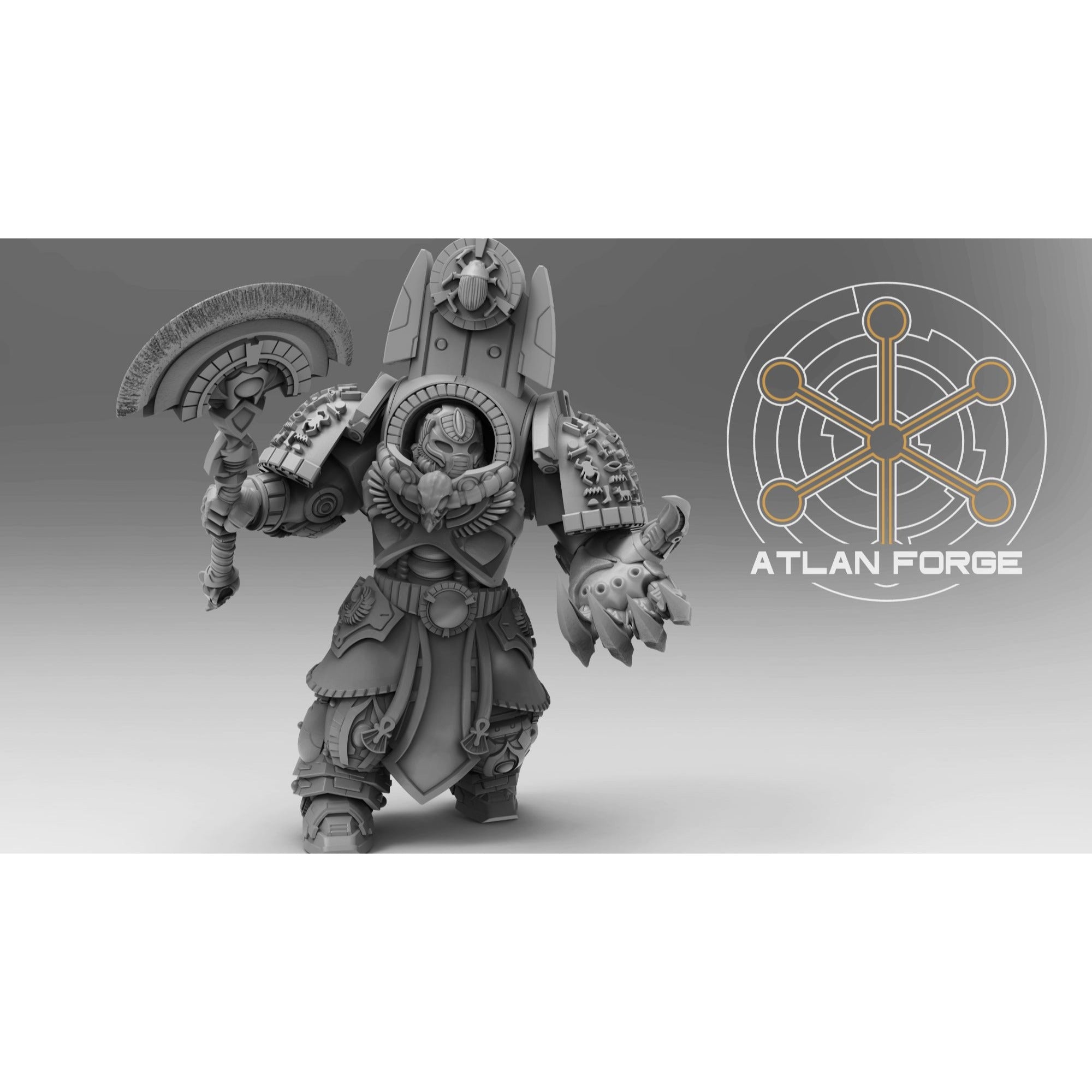 Aegyptian Assault Nehebkau - 5 Model Modular Unit 3d Printed Sculpted by Atlan Forge