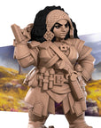Dwarf Gunslinger - Iconic Heroes - 3d Printed Miniature sculpted by Bite the Bullet