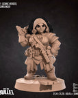 Dwarf Gunslinger - Iconic Heroes - 3d Printed Miniature sculpted by Bite the Bullet