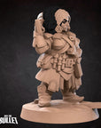 Dwarf Gunslinger - Iconic Heroes - 3d Printed Miniature sculpted by Bite the Bullet