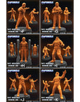 Papz Industries Working Bros Set 4 - 3d Printed Miniature Sculpted by Papsikels Miniatures