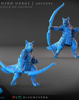 Usagi Archer - Bushido Usagi - 3d Printed Miniature Sculpted by Blue Wyvern