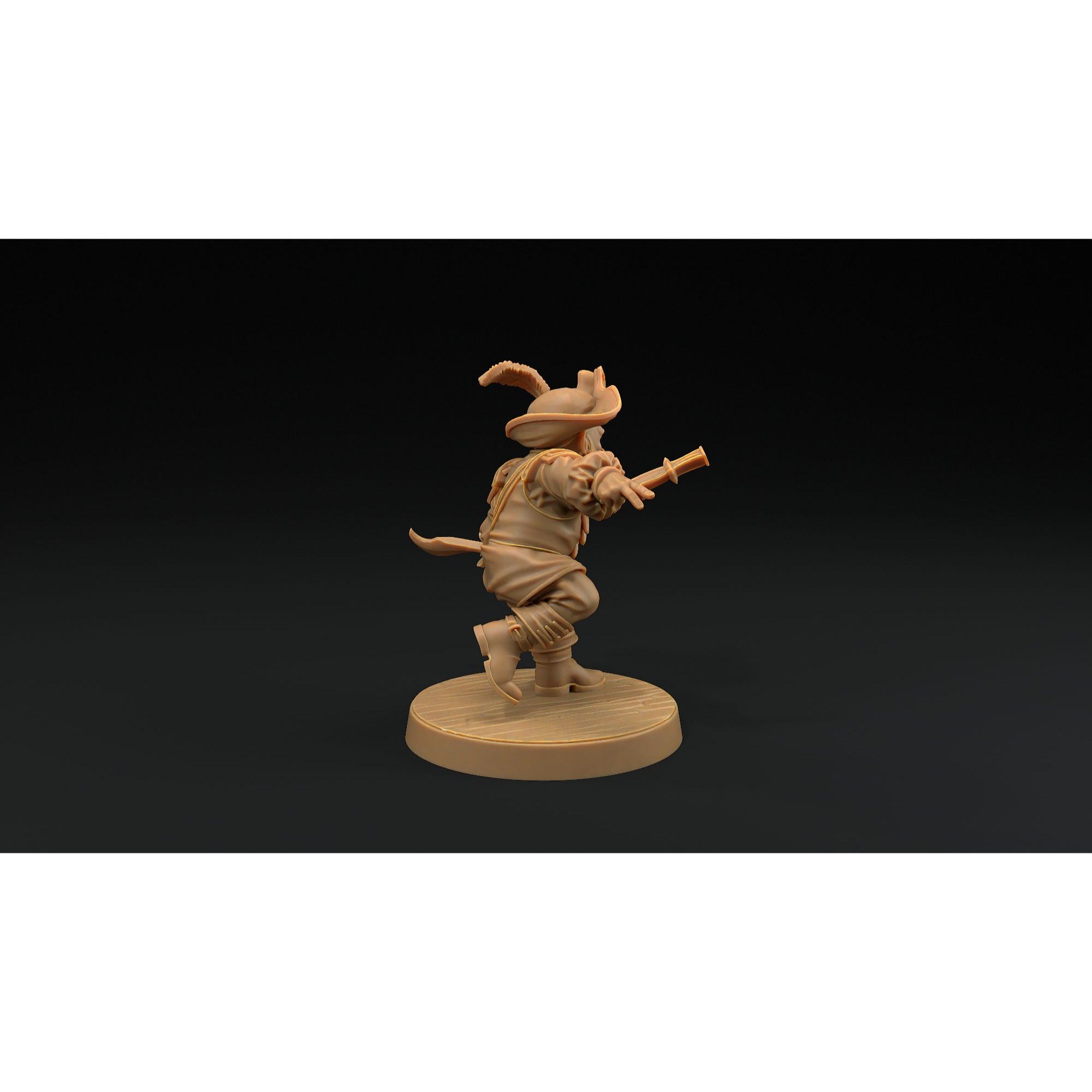 Flint Stonetoe, Dwarven Trapper - Hunt for the Last Sea Angel - 3d Printed Miniature Sculpted by Dragon Trappers Lodge