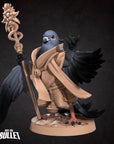 Pidgeonfolk Cleric - Grove Haven - 3d Printed Miniature sculpted by Bite the Bullet