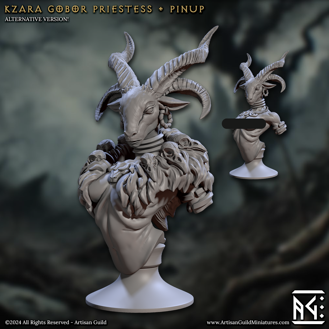 Rise of the Beastmen Busts - Rise of the Beastmen - 3d Printed Miniature sculpted by Artisan Guild