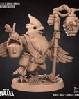 Birdfolk Forestkeeper - Grove Haven - 3d Printed Miniature sculpted by Bite the Bullet