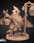 Birdfolk Forestkeeper - Grove Haven - 3d Printed Miniature sculpted by Bite the Bullet