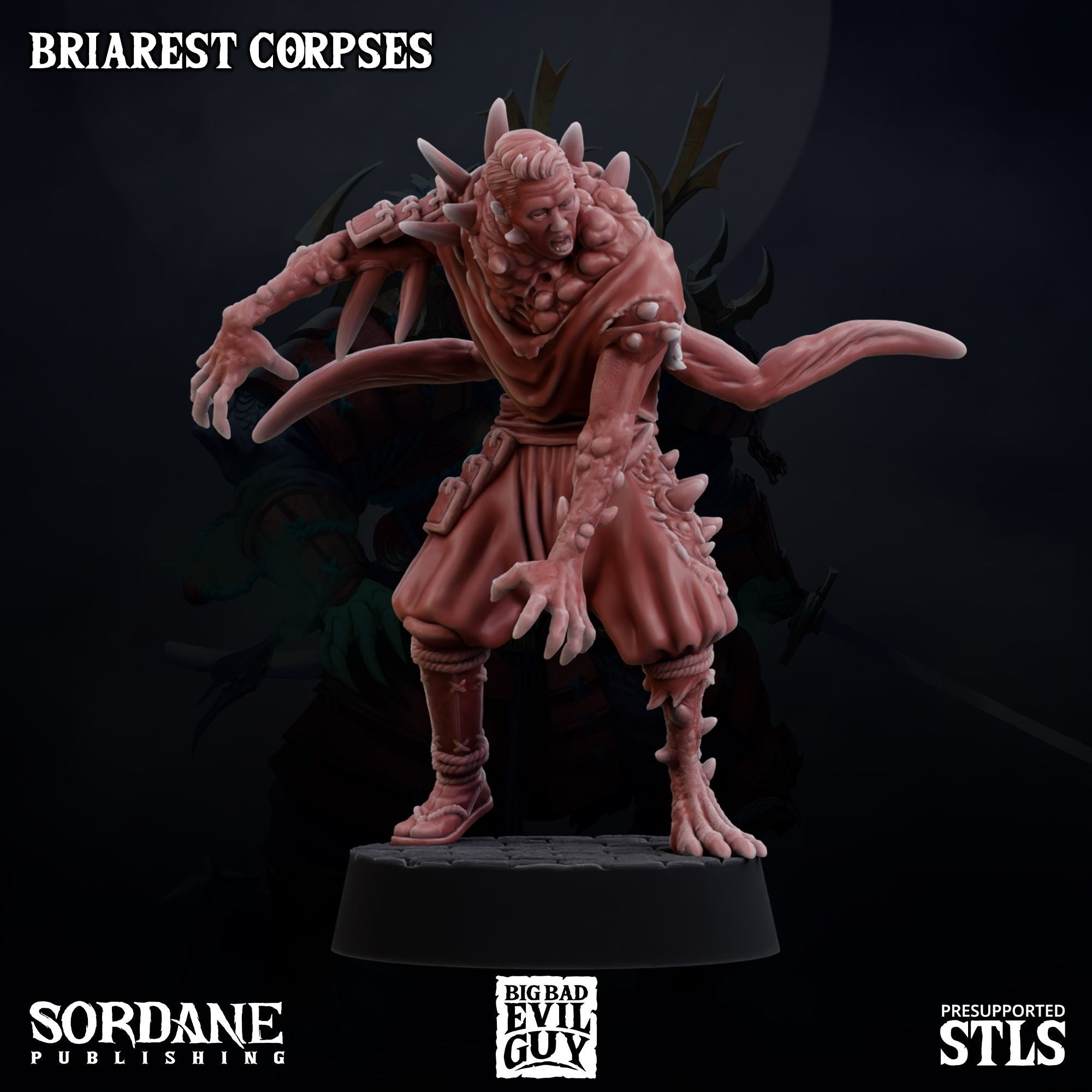 Briarest Corpses - 3d Printed Miniature Sculpted by Big Bad Evil Guys