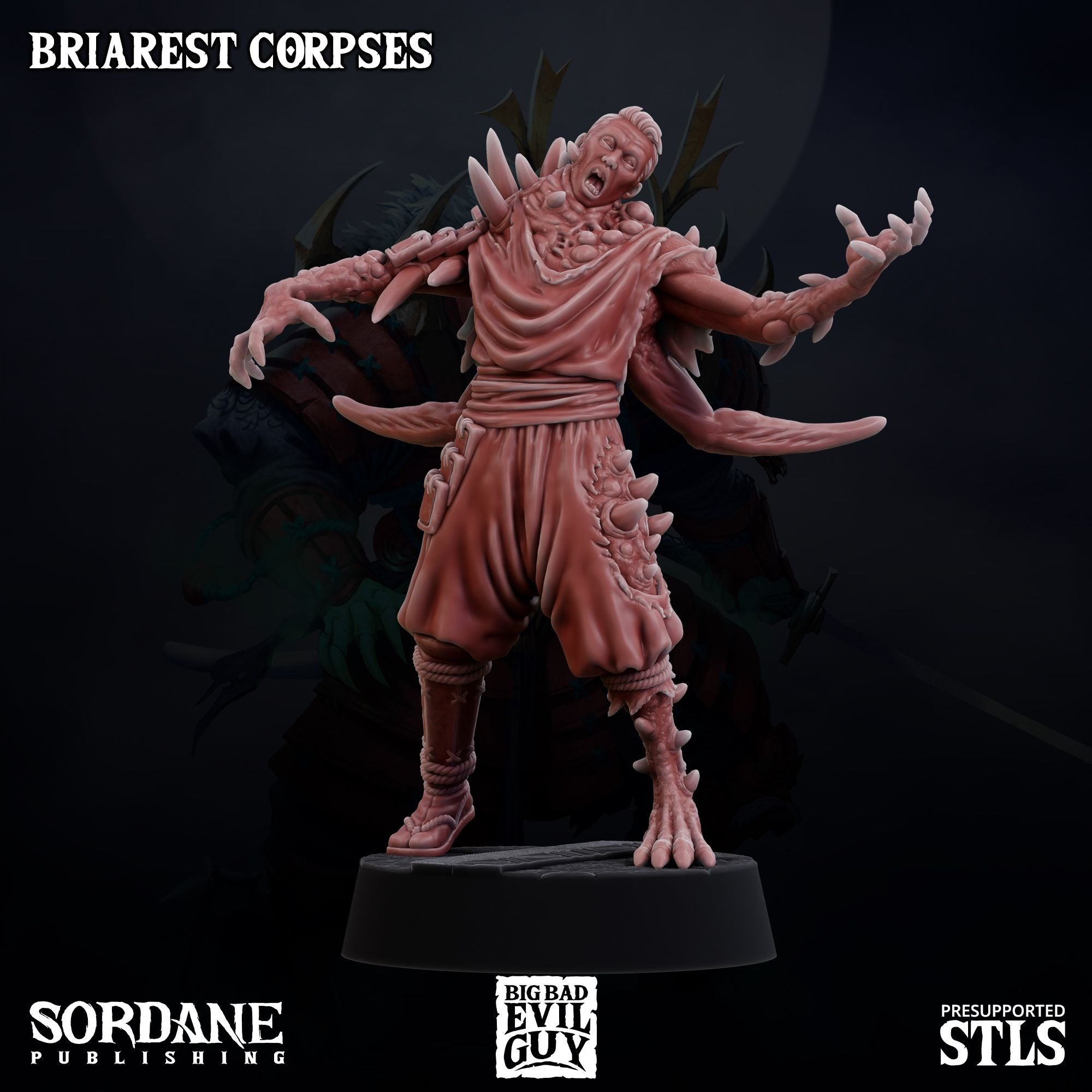 Briarest Corpses - 3d Printed Miniature Sculpted by Big Bad Evil Guys