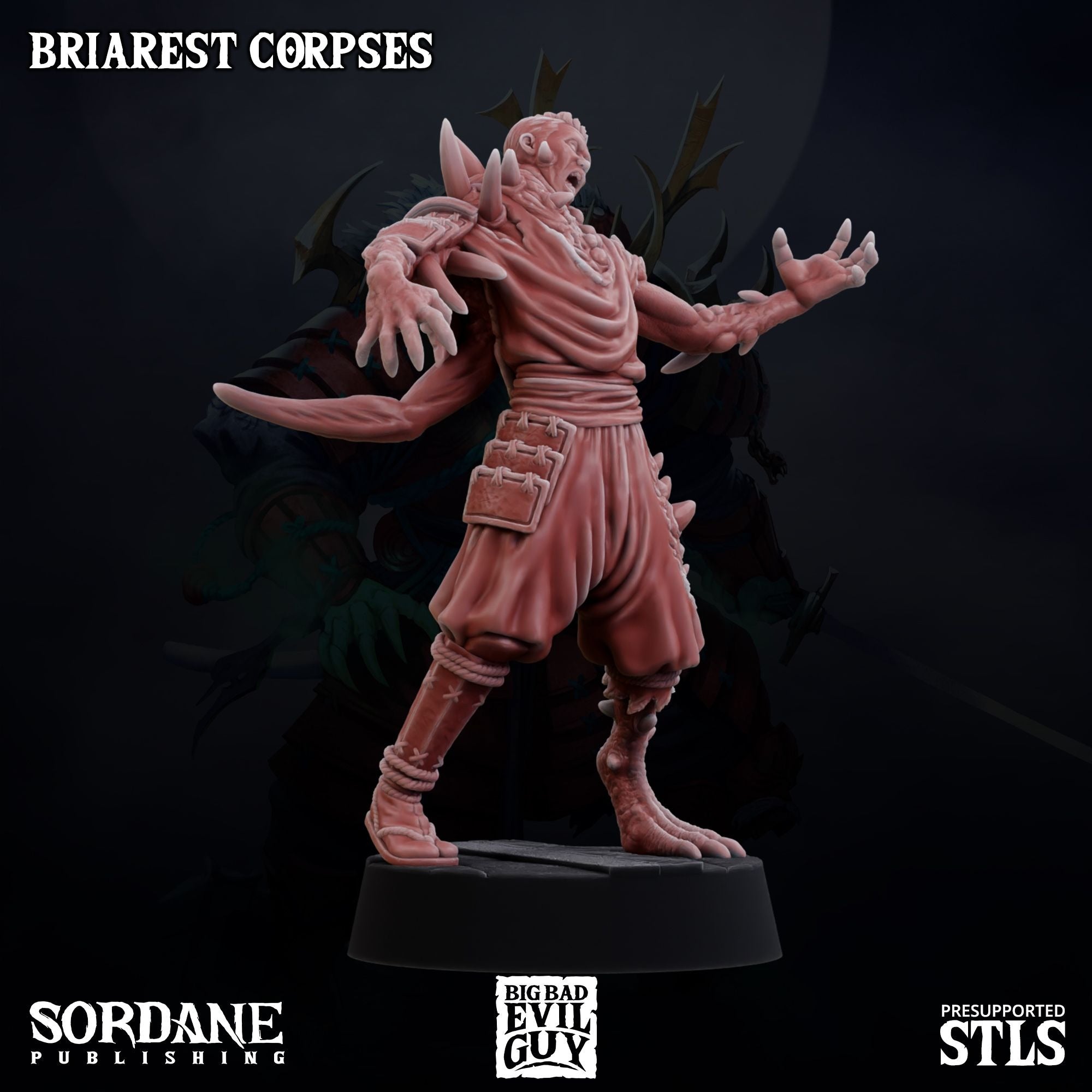 Briarest Corpses - 3d Printed Miniature Sculpted by Big Bad Evil Guys