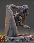 Tharn Duskaal - Strongbacks of Castle Primatus (ApeFolk) - 3d Printed Miniature sculpted by Daybreak Miniatures