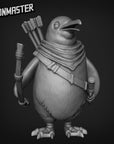 Penguin Archer - 3d Printed Miniature Sculpted by Goon Master Games