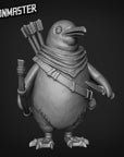 Penguin Archer - 3d Printed Miniature Sculpted by Goon Master Games