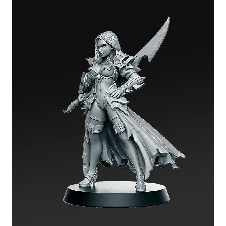 Dalila - Order of the Iron Lily - 3d Printed Miniature Sculpted by RN Estudio