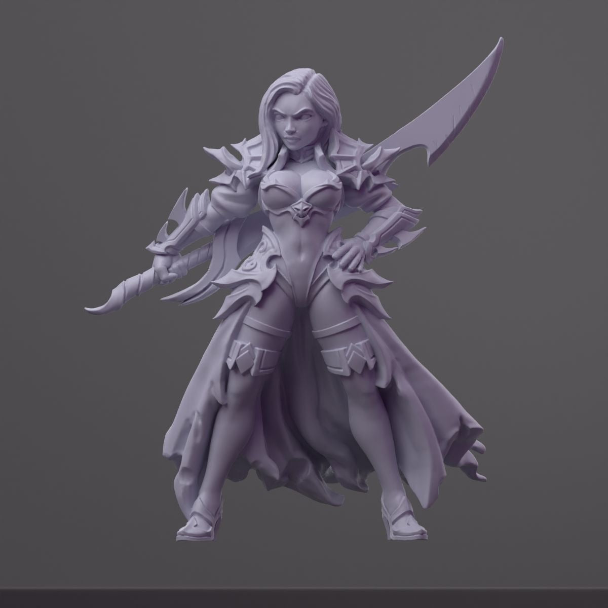 Dalila - Order of the Iron Lily - 3d Printed Miniature Sculpted by RN Estudio