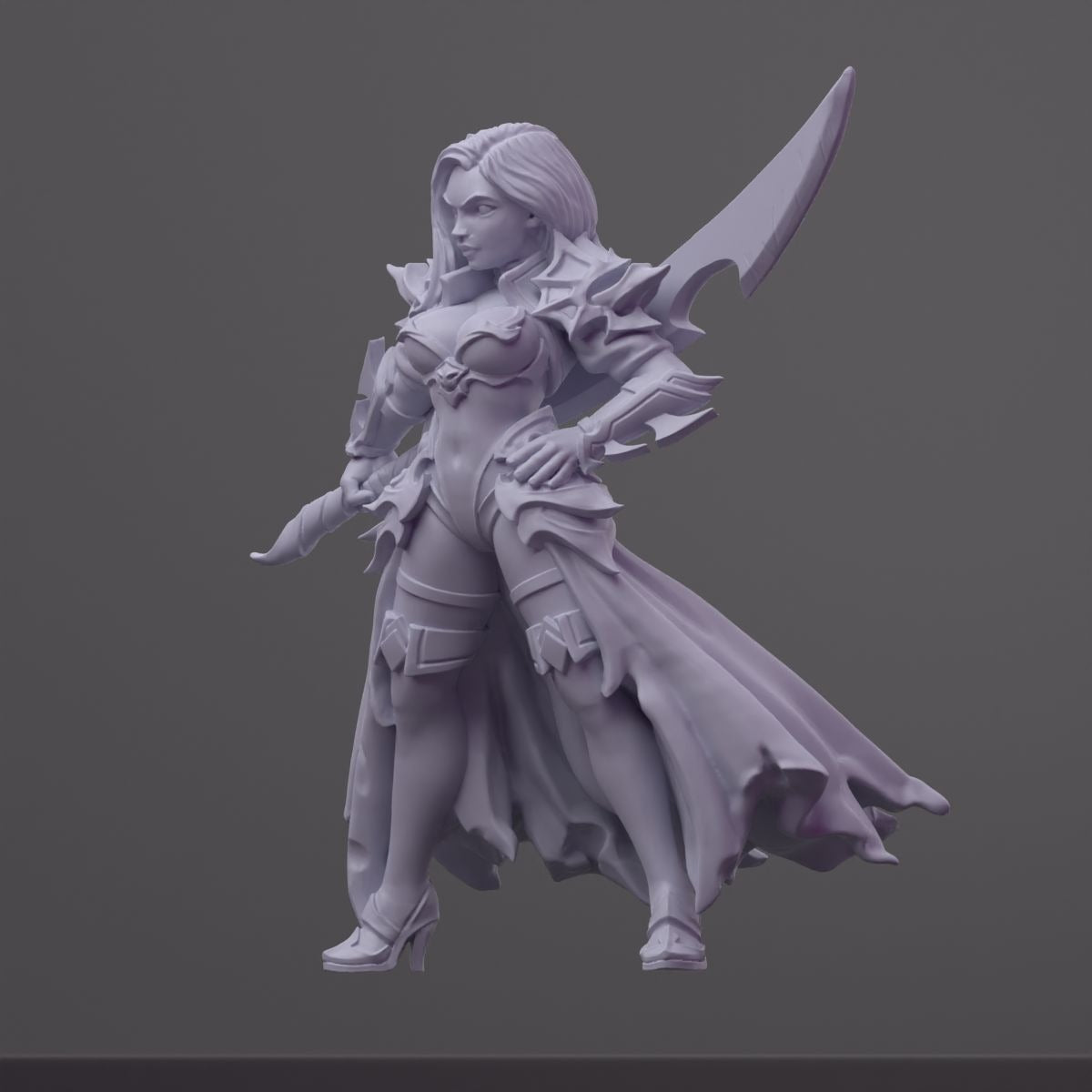 Dalila - Order of the Iron Lily - 3d Printed Miniature Sculpted by RN Estudio