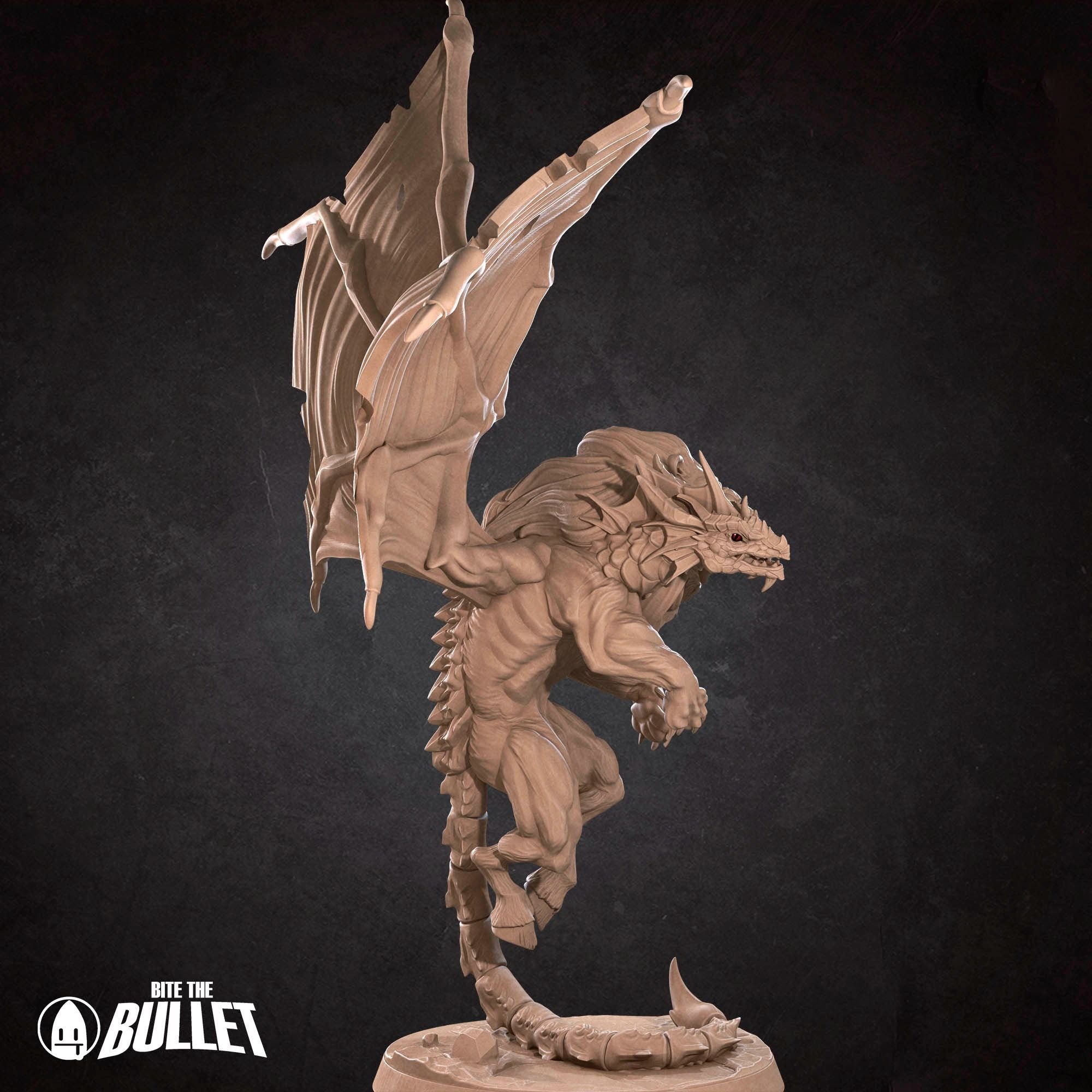Quimera, Chimera - Iconic Monsters - 3d Printed Miniature sculpted by Bite the Bullet