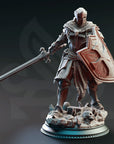 Cursed Paladin of Vengeance, Leopold the Undying - 3d Printed Miniature Sculpted by DM Stash
