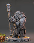 Hral Fyrnax - Strongbacks of Castle Primatus (ApeFolk) - 3d Printed Miniature sculpted by Daybreak Miniatures