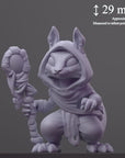 The Nomad - Curious Critters of Whimsy Isle - 3d Printed Miniature Sculpted by Velrock Art Miniatures