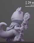 The Nomad - Curious Critters of Whimsy Isle - 3d Printed Miniature Sculpted by Velrock Art Miniatures