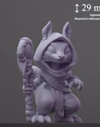 The Nomad - Curious Critters of Whimsy Isle - 3d Printed Miniature Sculpted by Velrock Art Miniatures