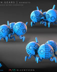 Bombot - Iron Gears - 3d Printed Miniature Sculpted by Blue Wyvern
