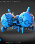 Bombot - Iron Gears - 3d Printed Miniature Sculpted by Blue Wyvern