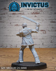 Masked Machete Killer - 3d Printed Miniature Sculpted by Invictus Miniatures