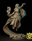 Dagger-Dancer Psychic - Half-Orc Sorcerer - 3d Printed Miniature by The Witchguild