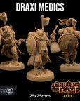 Draxi Medics - Children of the Flame - 3d Printed Miniature by Dragon Trappers Lodge