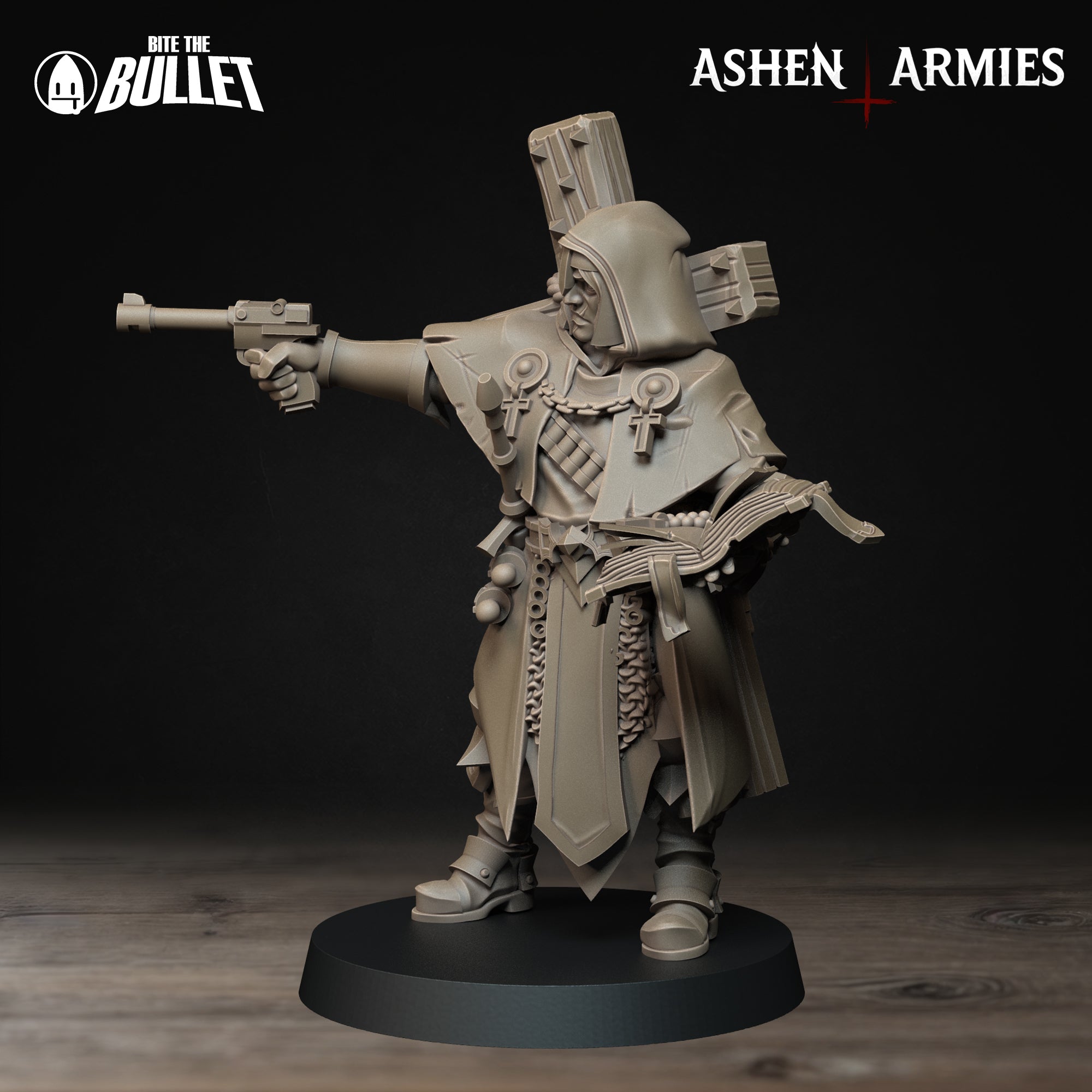 a toy figurine of a man with a gun
