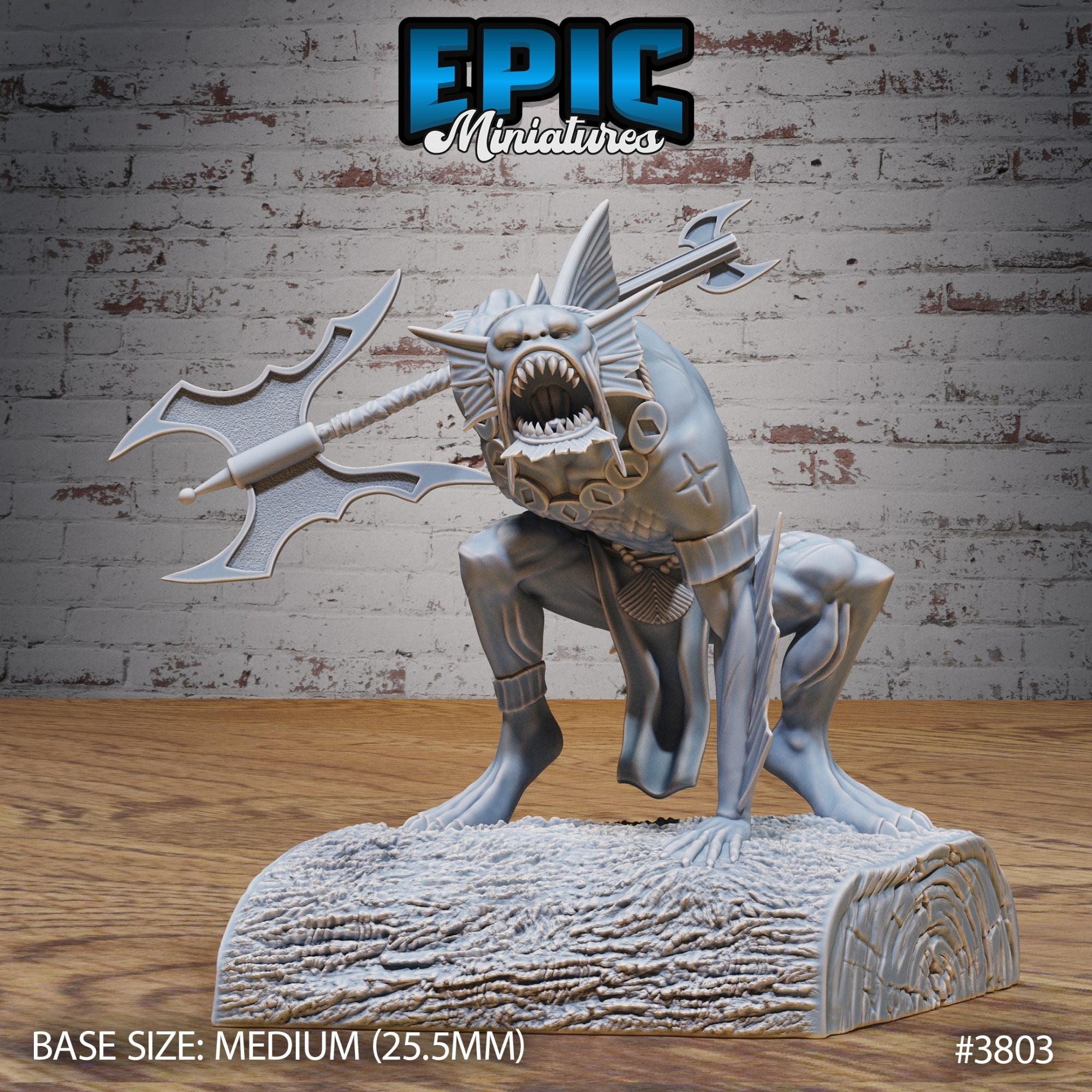 Jungle River Fish Folk - 3d Printed by Epic Miniatures