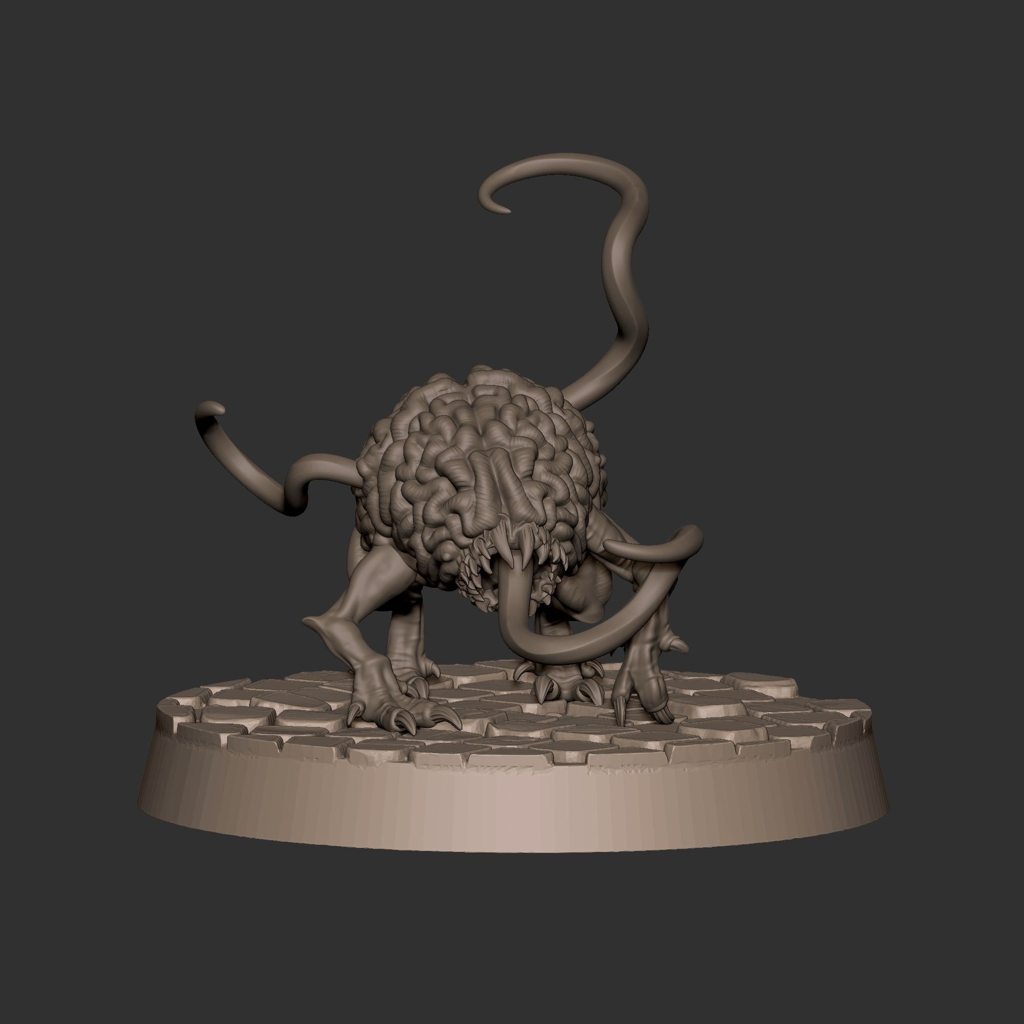 Intellect Devourers - 3d Printed Miniature sculpted by Bite the Bullet