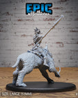 Barbarian Tribes Sabertooth Rider - 3d Printed by Epic Miniatures