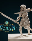 Ironborn Fighter - Onyx - 3d Printed Miniature by DND Is A Woman