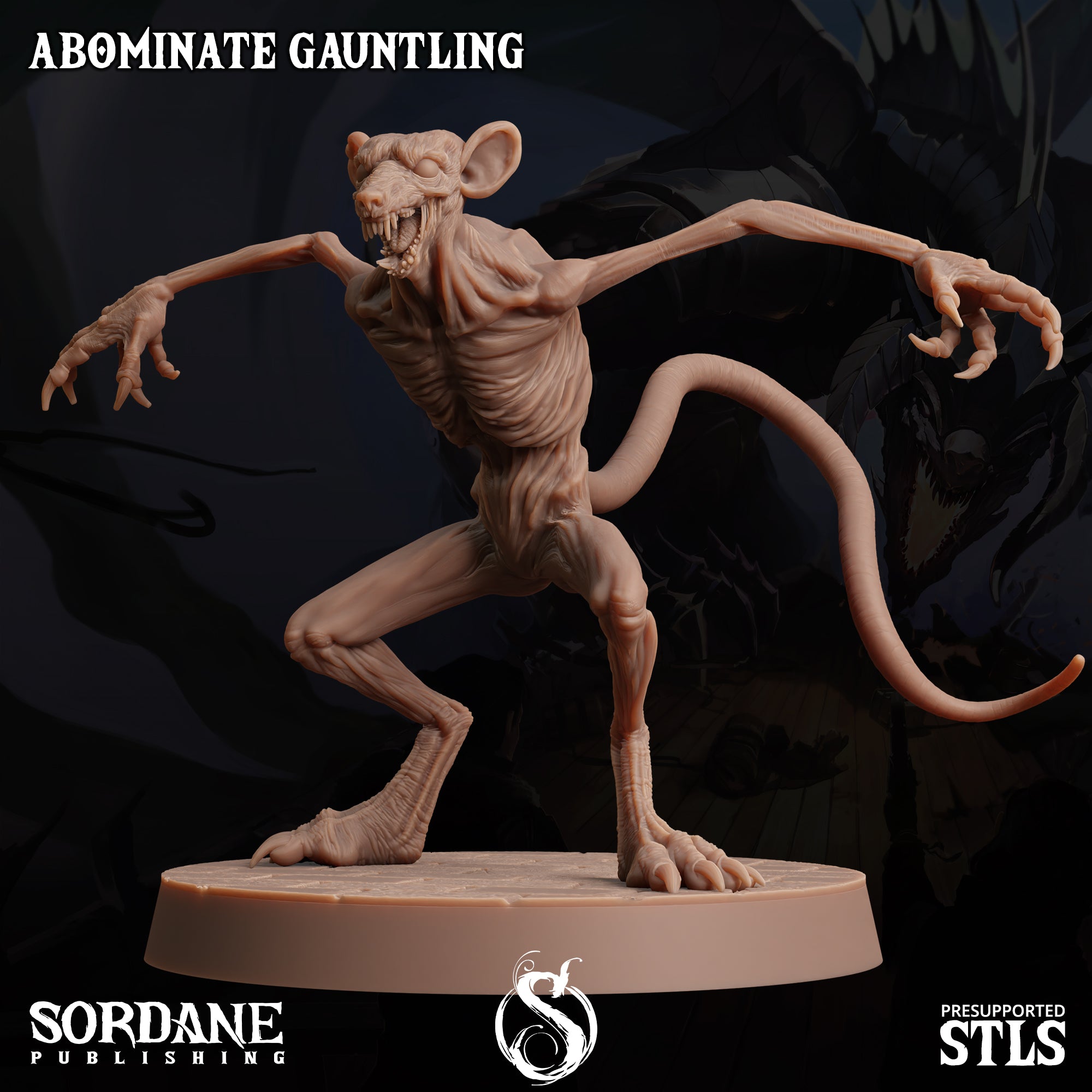 a statue of a creature with a long tail