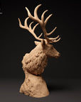 Red Deer Bust - 3d Printed Bust by Animal Den