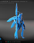 Spearman Drones - Fellswarm - 3d Printed Miniature by Blue Wyvern