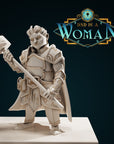 Dwarf Paladin – Griste - 3d Printed Miniature by DND Is A Woman