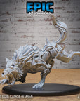 Undead Dire Wolf - 3d Printed by Epic Miniatures