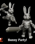 Bunny Barbarian - 3d Printed Miniature by Printed Encounter