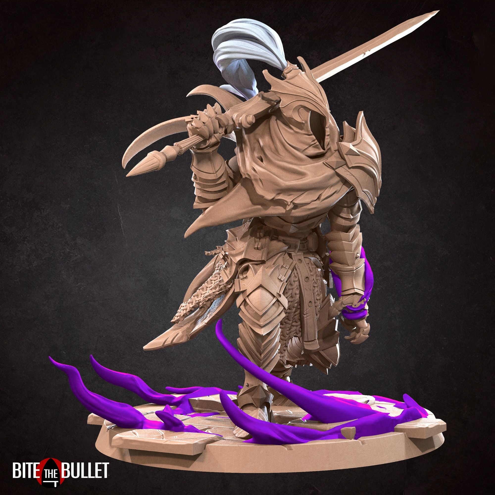 Fallen Knight - 3d Printed Miniature sculpted by Bite the Bullet