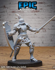 Knight Sir Tristan - 3d Printed by Epic Miniatures