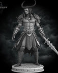 Samael, Tiefling Warrior - 3d Printed Miniature by Stormborn Collectibles