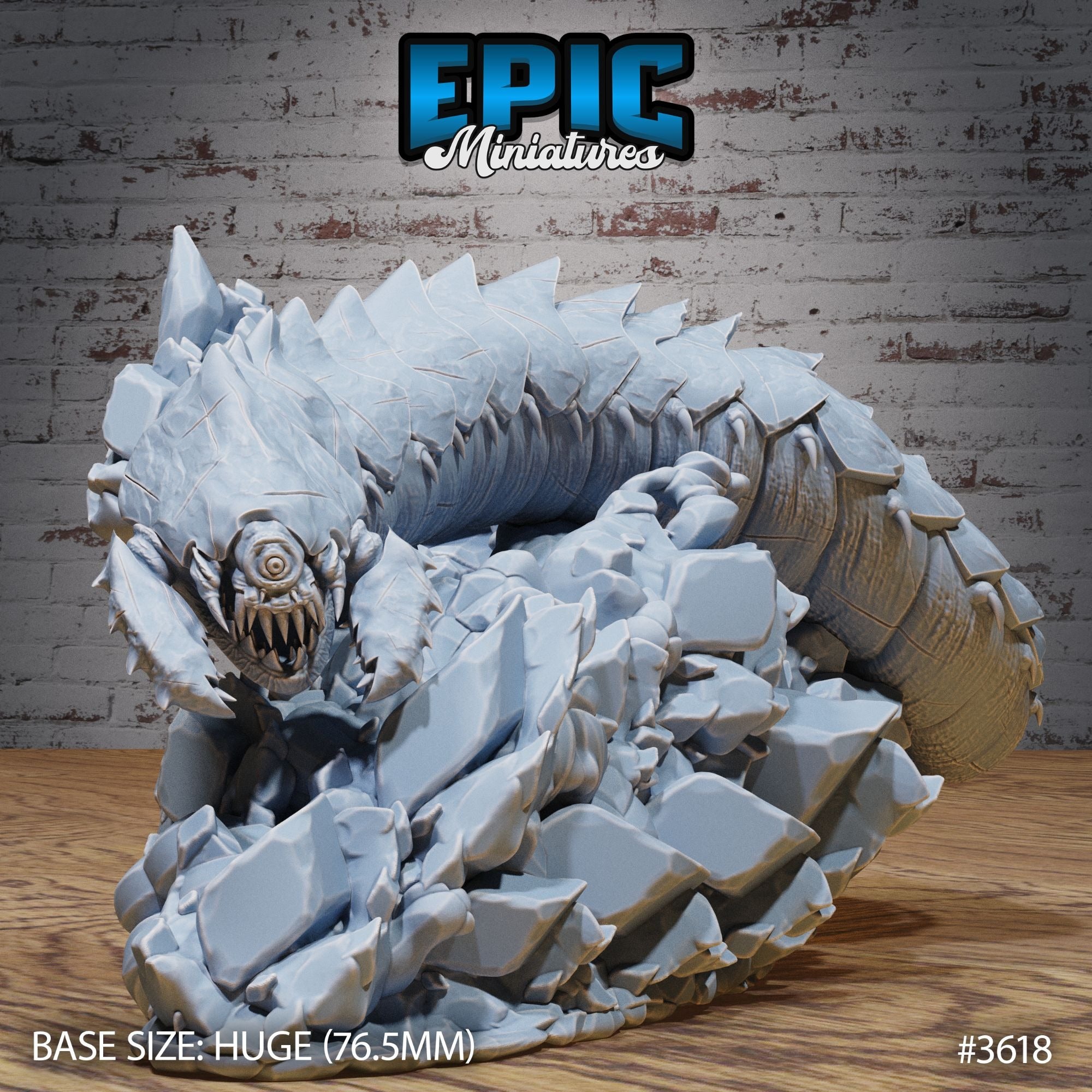 Frost Worm - 3d Printed by Epic Miniatures